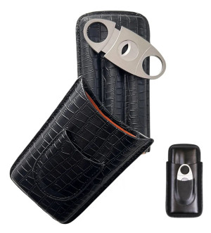 porta charutos de couro mato grosso