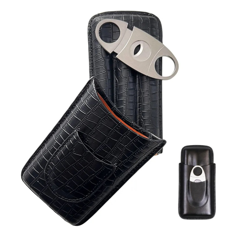 porta charutos de couro mato grosso